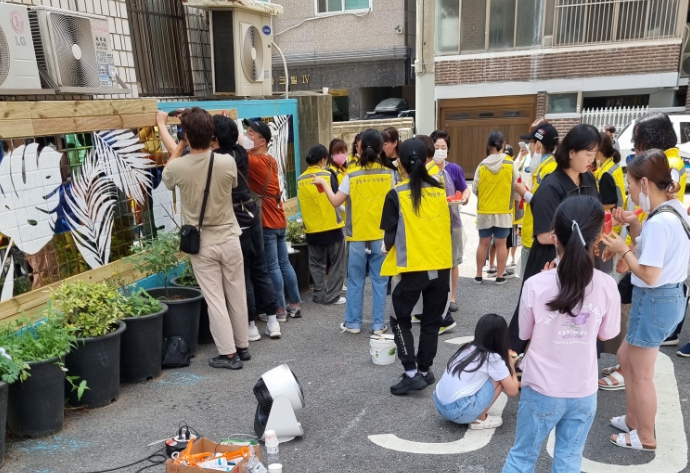 영등포자원봉사센터 벽화봉사(220702) 의 이미지