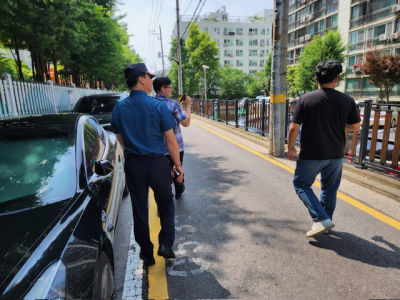 동장·지구대장 합동 순찰(7/4) 의 이미지