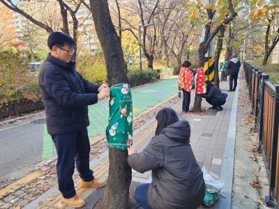 신길6동 겨울 벚꽃길 만들기(12/3) 의 이미지