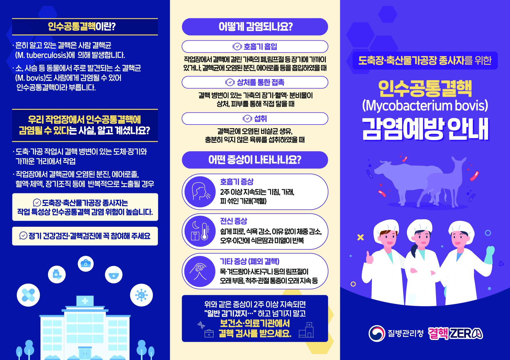 인수공통결핵 감염예방 안내 1번째 파일