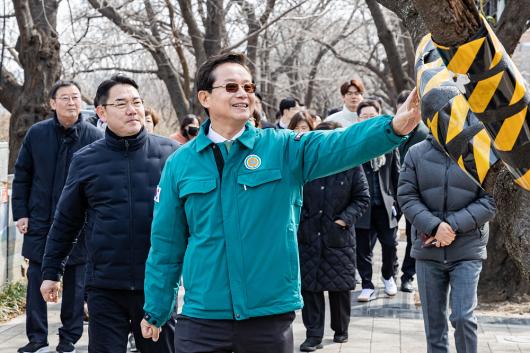 2025년 영등포 여의도 봄꽃축제 현장점검 의 이미지