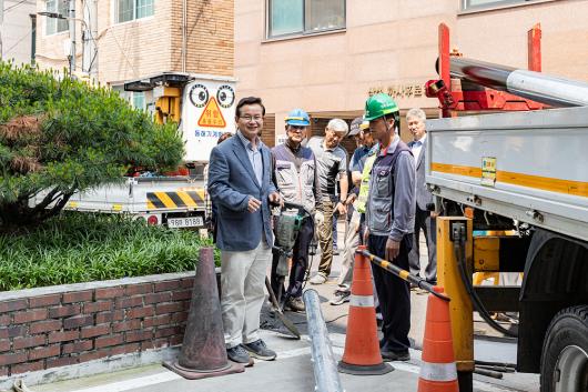 도림동 영도교회 통신주 이설 현장 안전점검 의 이미지