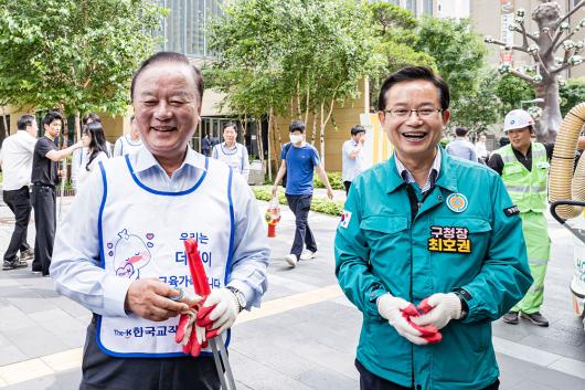 여의도역 주변 민관합동 대청소 사진
