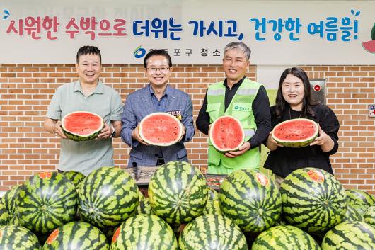 여름철 환경공무관 격려 휴게실 방문 사진
