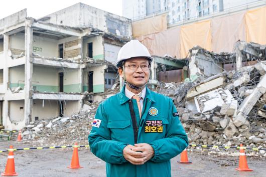 해군폐관사 철거현장 방문점검 사진