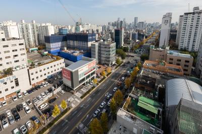 영등포유통사거리에서 본 영등포로 의 이미지