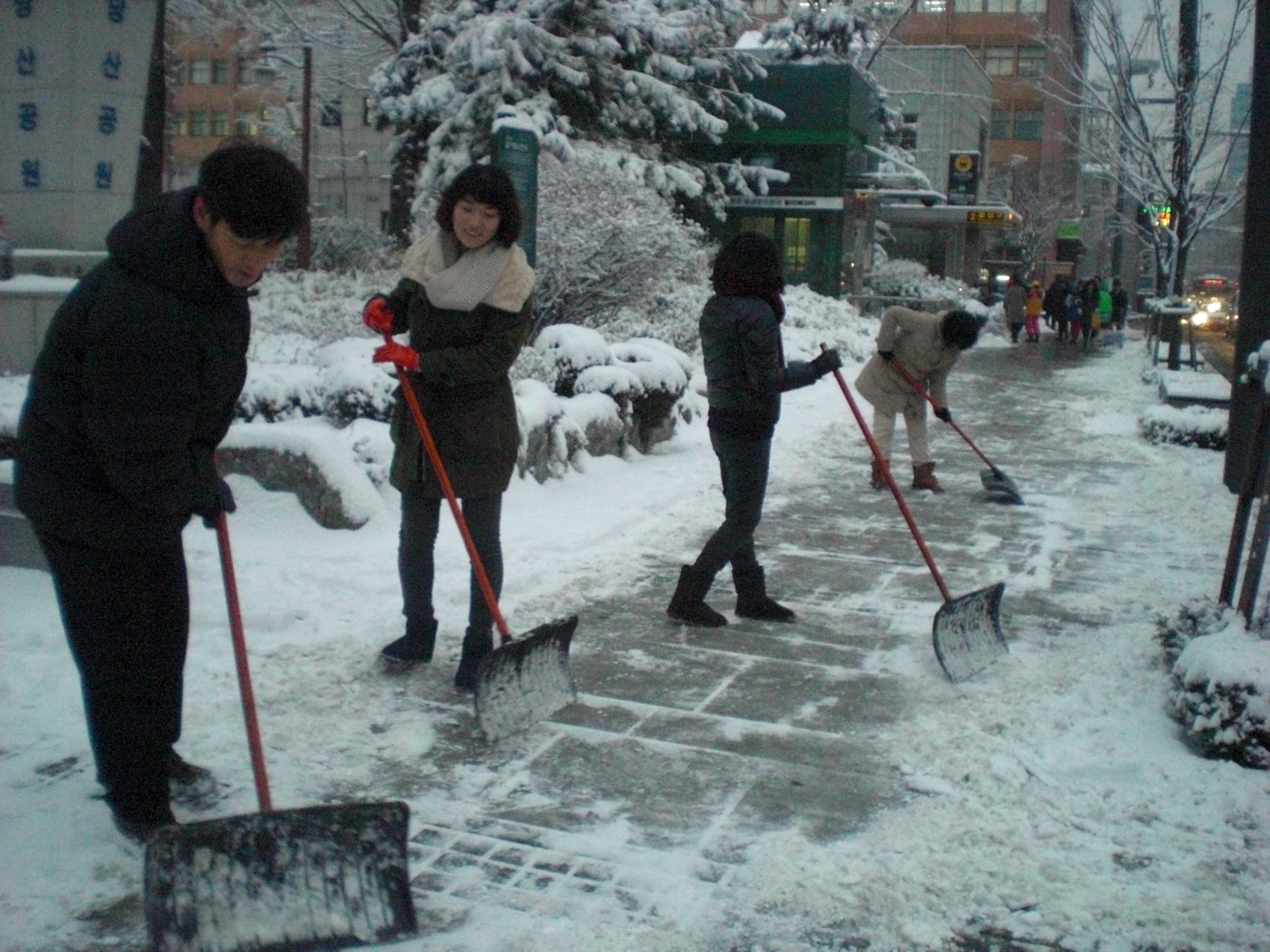 제설작업  의 이미지