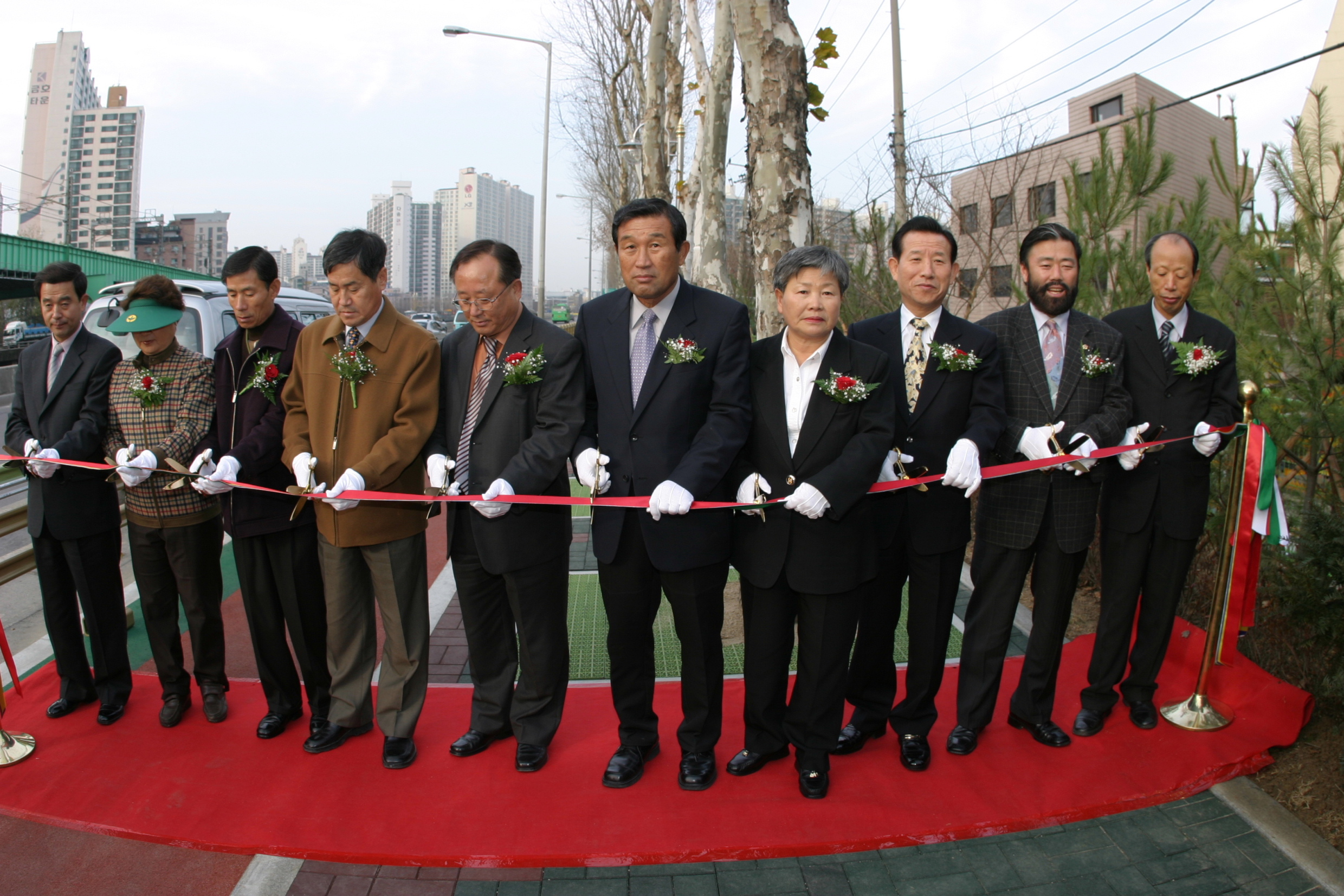 도림천복개도로가로공원준공식 의 이미지