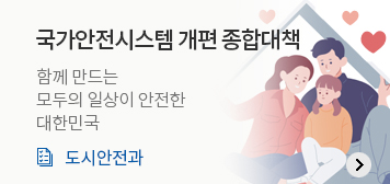 국가안전시스템 개편 종합대책
함께 만드는 모두의 일상이 안전한 대한민국
도시안전과