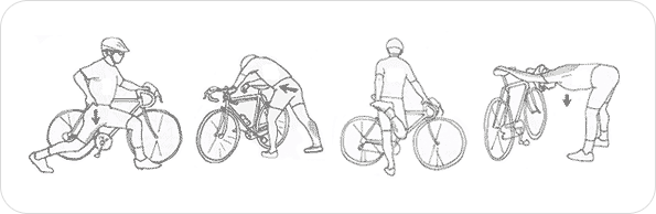 자전거타기 전 효과적인 스트레칭 이미지